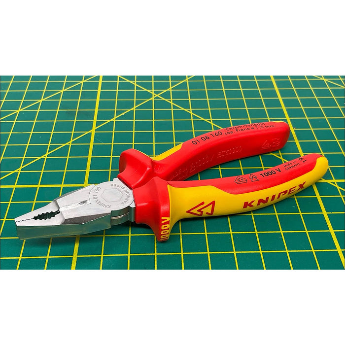 Kìm bằng KNIPEX cách điện 1000V chiều dài từ 160mm - 190mm, chất liệu thép Cr-V cao cấp