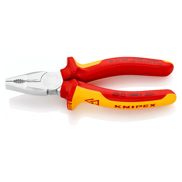 Kìm bằng KNIPEX cách điện 1000V chiều dài từ 160mm - 190mm, chất liệu thép Cr-V cao cấp