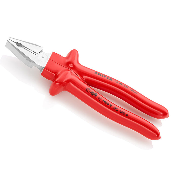 Kìm bằng trợ lực KNIPEX cách điện 1000V, chiều dài từ 200mm - 225mm, mạ chrome tay cầm bọc nhựa bóng kháng dầu mỡ