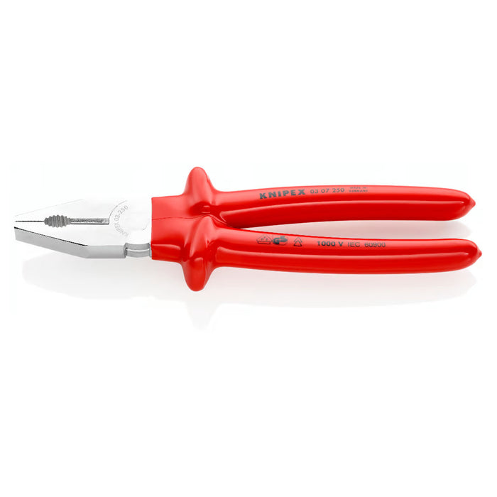 Kìm bằng KNIPEX cách điện 1000V, chiều dài từ 160mm - 250mm, mạ chrome tay cầm bọc nhựa bóng kháng dầu mỡ