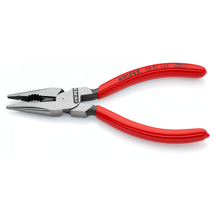 Kìm mũi nhọn đa năng KNIPEX chiều dài từ 145mm - 185mm, mạ nhám đen tay cầm bọc nhựa bóng kháng dầu mỡ