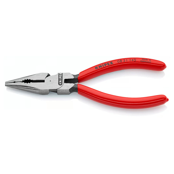 Kìm mũi nhọn đa năng KNIPEX chiều dài từ 145mm - 185mm, mạ nhám đen tay cầm bọc nhựa bóng kháng dầu mỡ