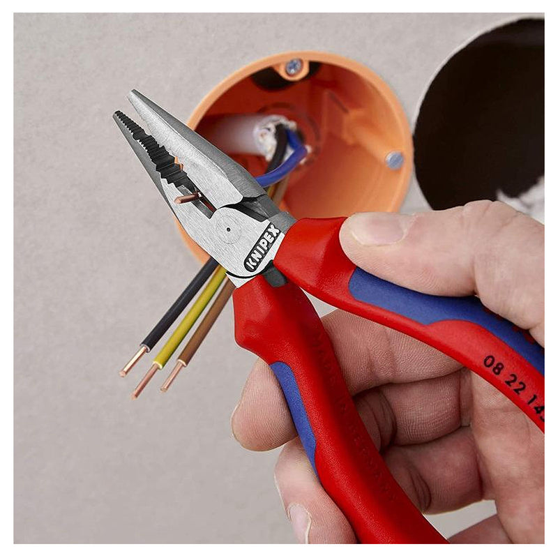 Kìm mũi nhọn đa năng KNIPEX chiều dài từ 145mm - 185mm, mạ đen nhám