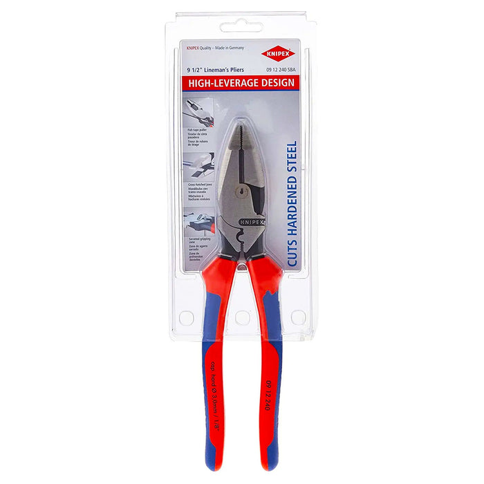 Kìm bằng trợ lực, có ngàm bấm cose phổ thông KNIPEX chuyên dùng cho thợ điện, chiều dài 240mm, mạ đen nhám