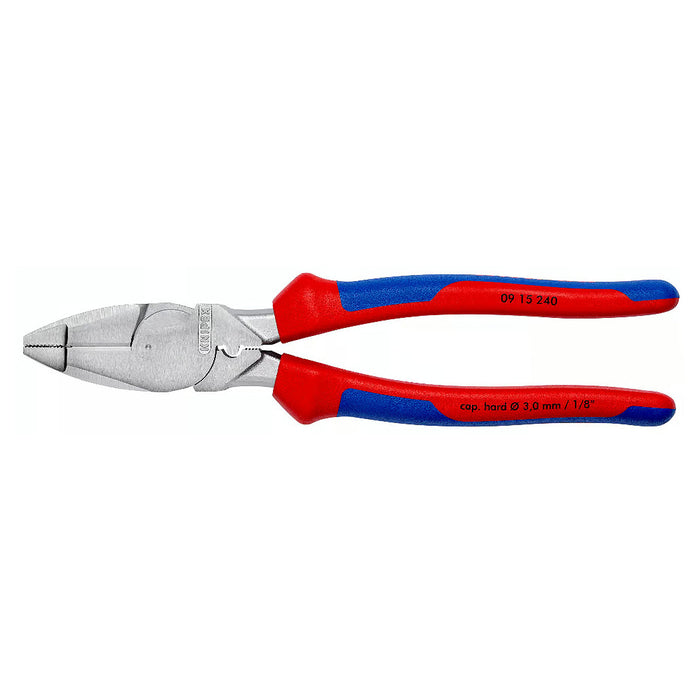 Kìm trợ lực, có ngàm bấm cose phổ thông KNIPEX 09 15 240 chuyên dùng cho thợ điện, chiều dài 240mm, mạ chrome