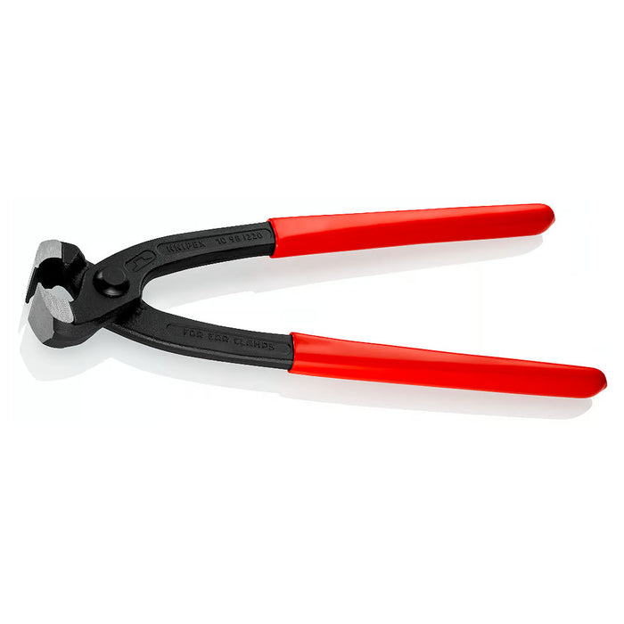 Kìm càng cua, chuyên dùng siết cổ dê KNIPEX 10 98 I220 chiều dài 220mm, mạ đen nhám, tay cầm bọc nhựa kháng dầu mở