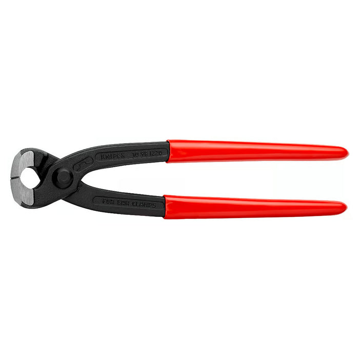 Kìm càng cua, chuyên dùng siết cổ dê KNIPEX 10 98 I220 chiều dài 220mm, mạ đen nhám, tay cầm bọc nhựa kháng dầu mở