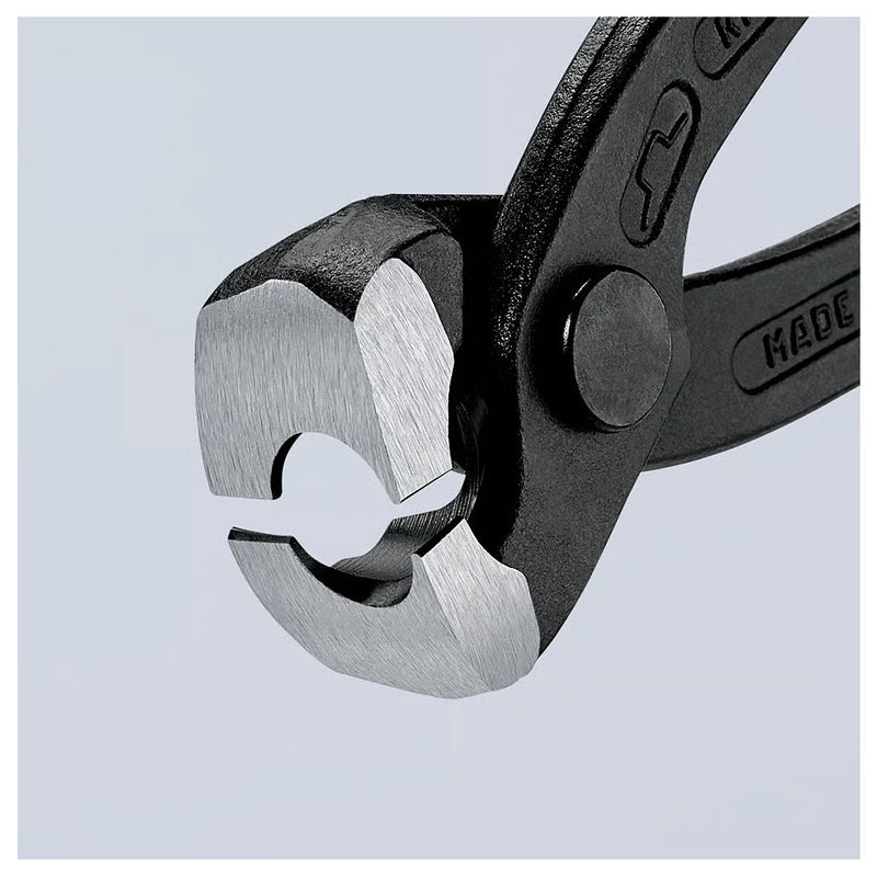 Kìm càng cua, chuyên dùng siết cổ dê KNIPEX 10 99 I220 chiều dài 220mm, mạ đen nhám, tay cầm bọc nhựa kháng dầu mở