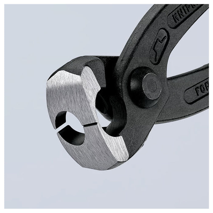 Kìm càng cua, chuyên dùng siết cổ dê KNIPEX 10 99 I220 chiều dài 220mm, mạ đen nhám, tay cầm bọc nhựa kháng dầu mở