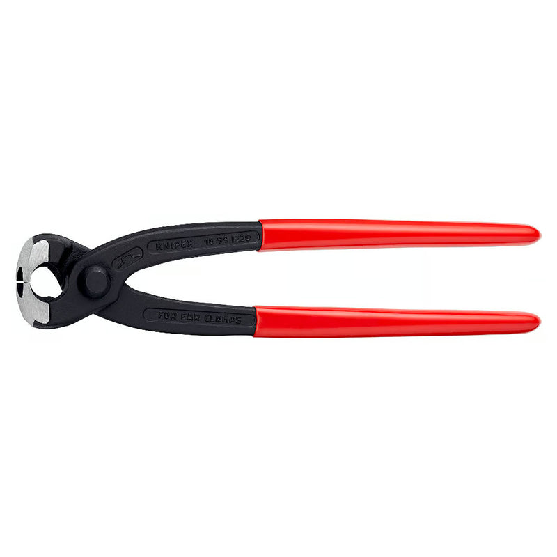 Kìm càng cua, chuyên dùng siết cổ dê KNIPEX 10 99 I220 chiều dài 220mm, mạ đen nhám, tay cầm bọc nhựa kháng dầu mở