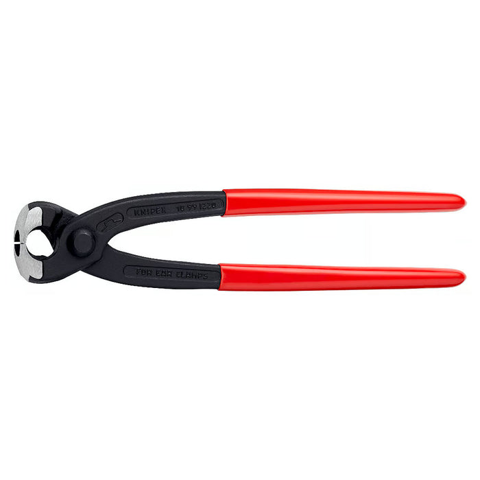 Kìm càng cua, chuyên dùng siết cổ dê KNIPEX 10 99 I220 chiều dài 220mm, mạ đen nhám, tay cầm bọc nhựa kháng dầu mở