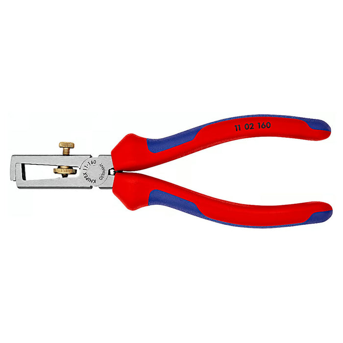 Kìm tuốt dây KNIPEX 11 02 160 khả năng tuốt dây tối đa 10mm², mạ đen nhám