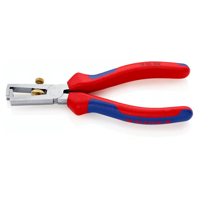 Kìm tuốt dây KNIPEX 11 05 160 khả năng tuốt dây tối đa 10mm², mạ chrome