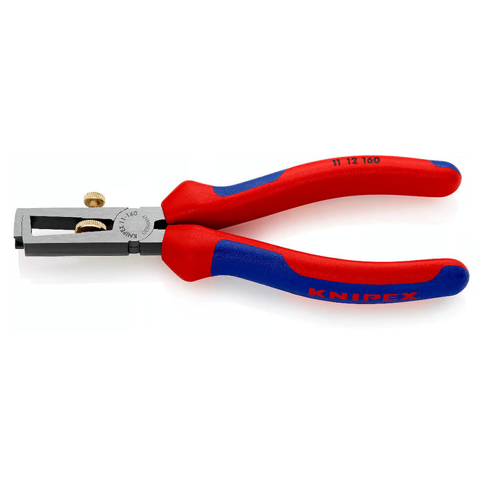 Kìm tuốt dây KNIPEX 11 12 160 khả năng tuốt tối đa 10mm², mạ đen nhám