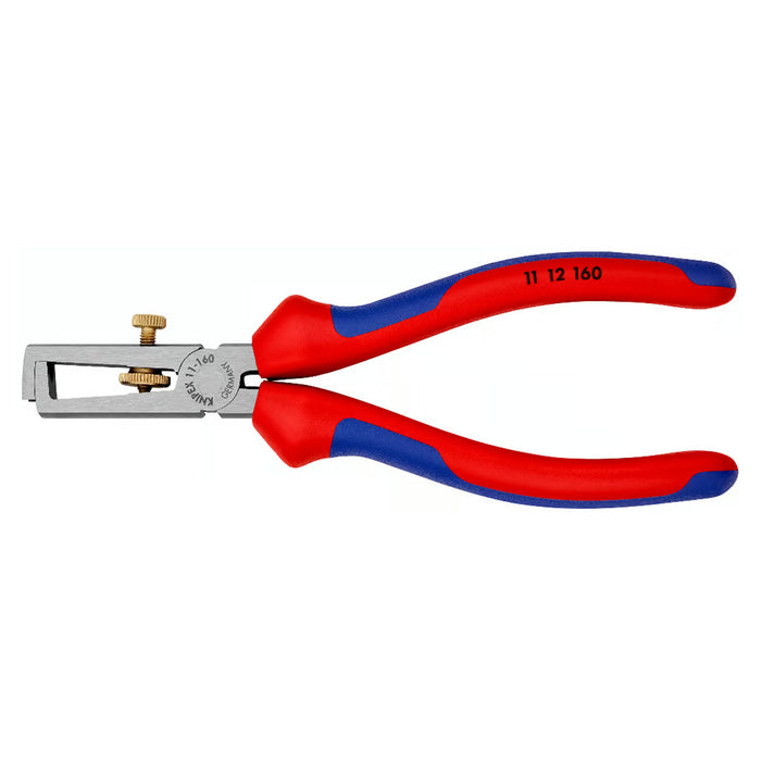 Kìm tuốt dây KNIPEX 11 12 160 khả năng tuốt tối đa 10mm², mạ đen nhám