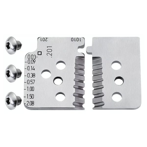 Cặp lưỡi dao thay thế KNIPEX 12 19 02 dùng cho kìm tuốt dây 12 12 02