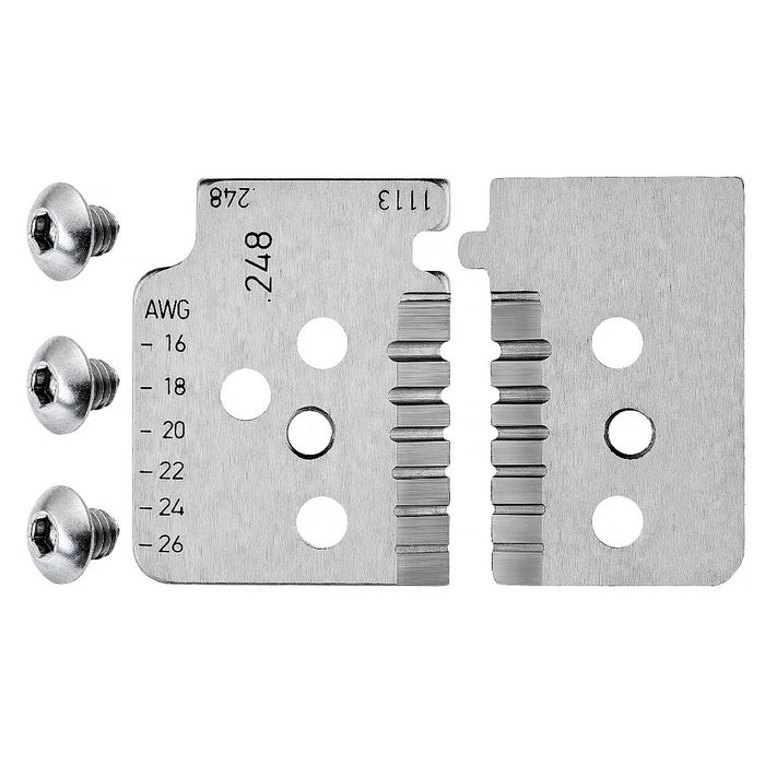 Cặp lưỡi dao thay thế KNIPEX 12 19 14 dùng cho kìm tuốt dây 12 12 14