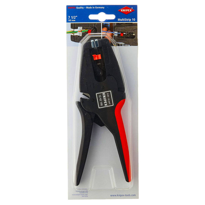 Kìm tuốt dây tự động MultiStrip 10 KNIPEX 12 42 195 khả năng tuốt từ 0,03 - 10mm², chiều dài 195mm