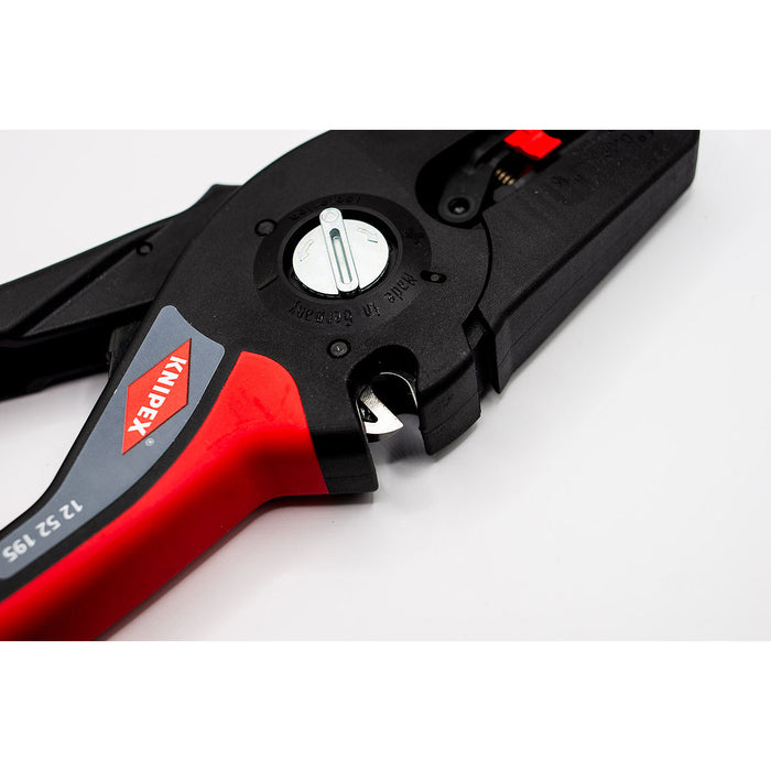 Kìm tuốt dây tự động PreciStrip 16 KNIPEX 12 52 195 khả năng tuốt từ 0,08 - 16mm², chiều dài 190mm
