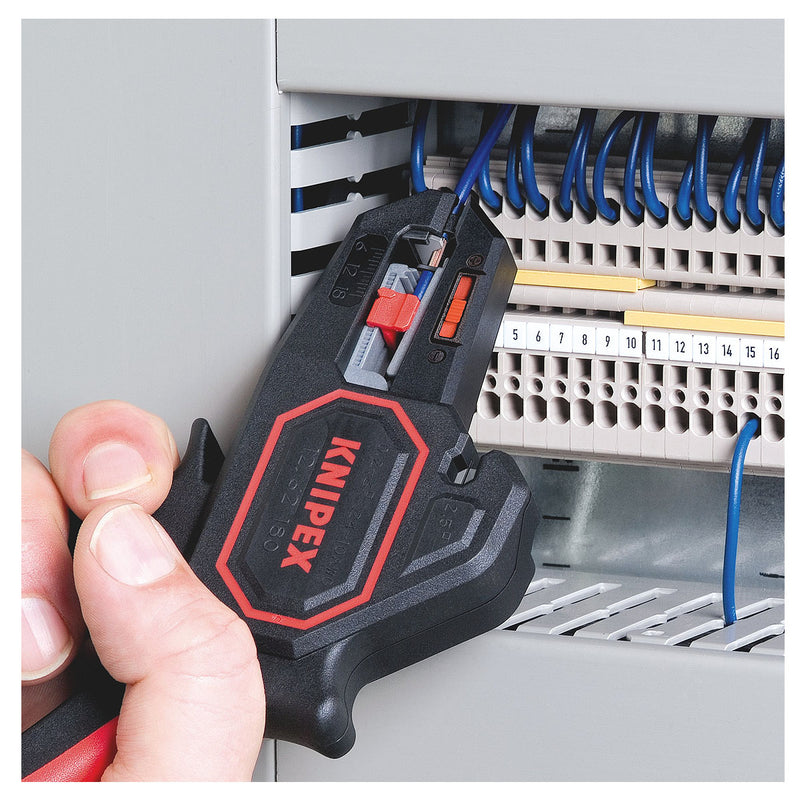 Kìm tuốt dây tự động KNIPEX 12 62 180 khả năng tuốt từ 0,2 - 6mm², chiều dài 180mm