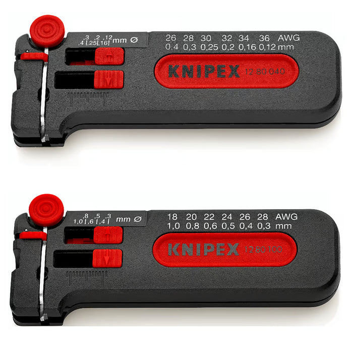Kìm tuốt dây mini chuyên dụng cho các loại dây siêu mỏng KNIPEX khả năng tuốt từ Ø0.12 - Ø1.0mm