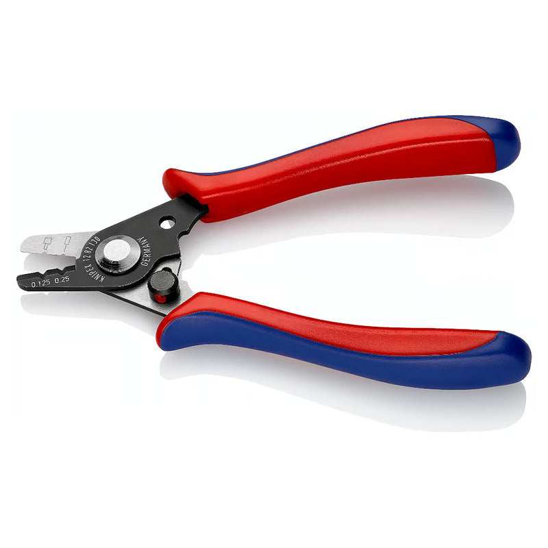 Kìm tuốt dây chuyên dụng cho dây cáp quang KNIPEX 12 82 130 SB khả năng tuốt từ Ø0.125mm - Ø0.250mm