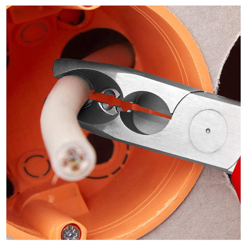 Kìm tuốt dây KNIPEX 13 45 165 khả năng tuốt từ 0.75 - 1.5/2.5mm², mạ chrome