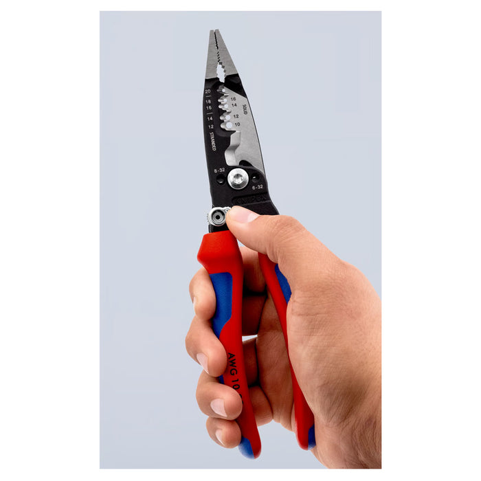 Kìm điện đa năng trợ lực kiểu Mỹ KNIPEX chiều dài 200mm, mạ đen nhám