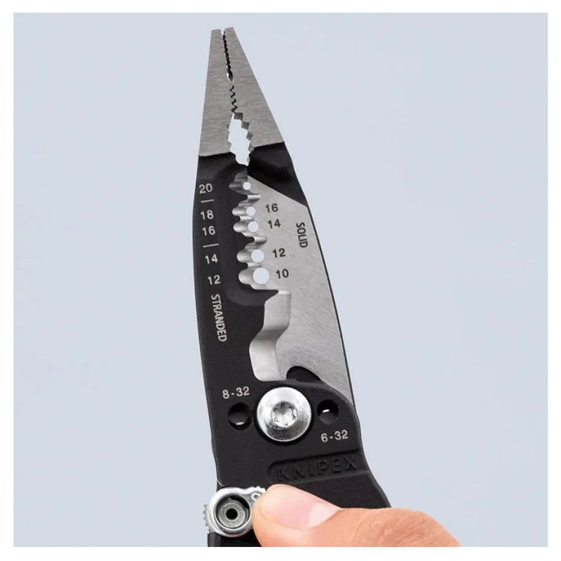 Kìm điện đa năng trợ lực kiểu Mỹ KNIPEX chiều dài 200mm, mạ đen nhám