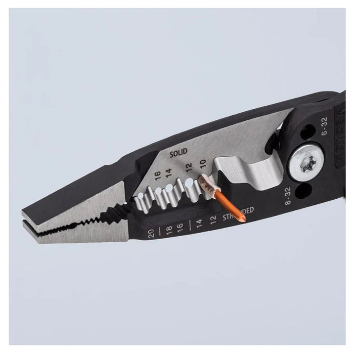 Kìm điện đa năng trợ lực kiểu Mỹ KNIPEX chiều dài 200mm, mạ đen nhám