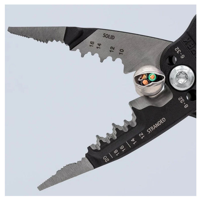 Kìm điện đa năng trợ lực kiểu Mỹ KNIPEX chiều dài 200mm, mạ đen nhám