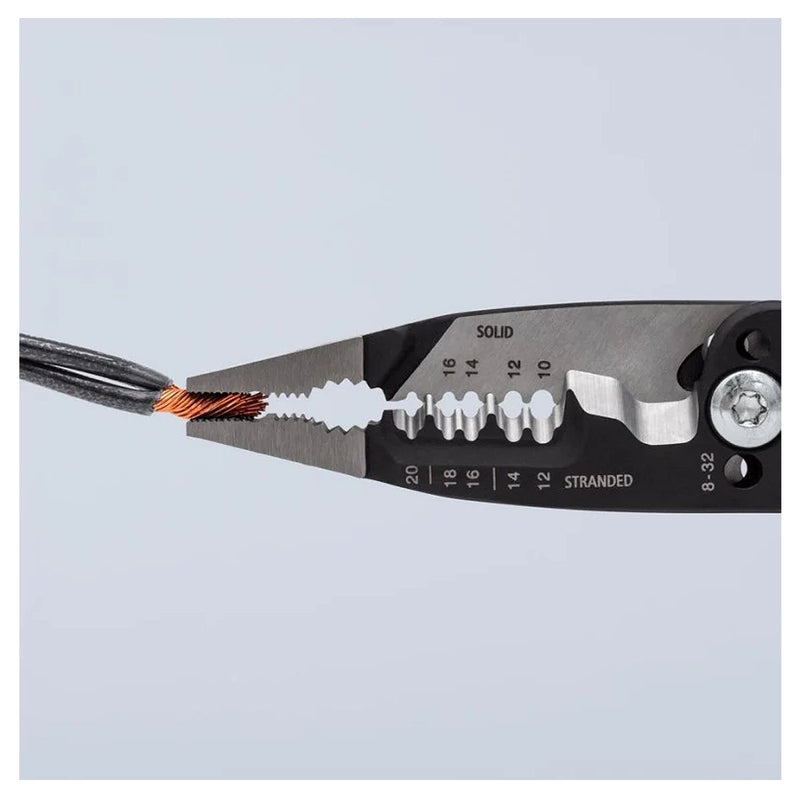 Kìm điện đa năng trợ lực kiểu Mỹ KNIPEX chiều dài 200mm, mạ đen nhám