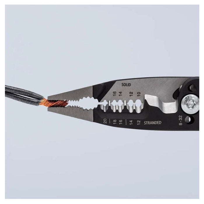 Kìm điện đa năng trợ lực kiểu Mỹ KNIPEX chiều dài 200mm, mạ đen nhám