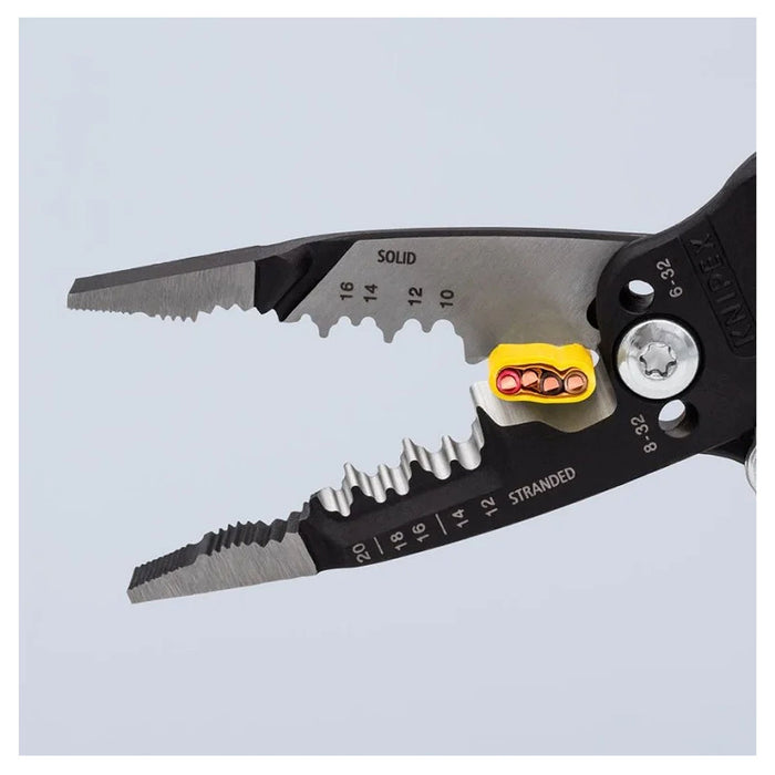 Kìm điện đa năng trợ lực kiểu Mỹ KNIPEX chiều dài 200mm, mạ đen nhám