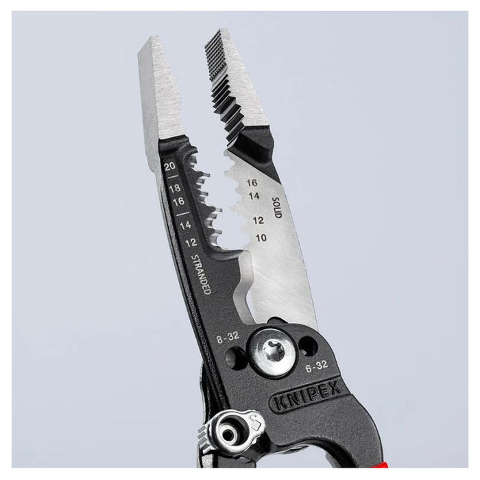 Kìm điện đa năng trợ lực kiểu Mỹ KNIPEX chiều dài 200mm, mạ đen nhám