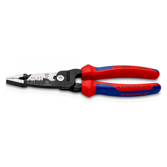Kìm điện đa năng hệ mét KNIPEX 13 72 200 ME chiều dài 200mm, mạ đen nhám