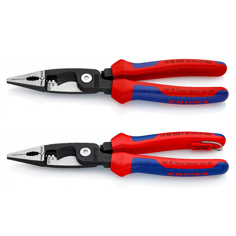 Kìm điện đa năng 6 trong 1 KNIPEX chiều dài 200mm, mạ đen nhám