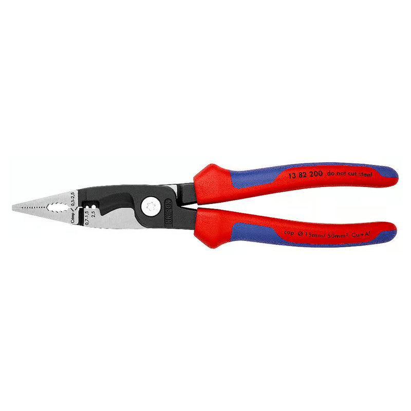 Kìm điện đa năng 6 trong 1 KNIPEX chiều dài 200mm, mạ đen nhám