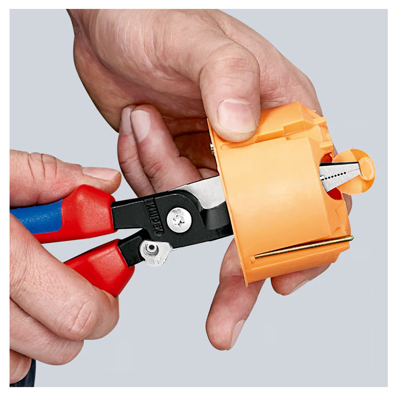 Kìm điện đa năng 6 trong 1 KNIPEX 13 92 200 có lò xo, nút khóa ngàm chiều dài 200mm, mạ đen nhám