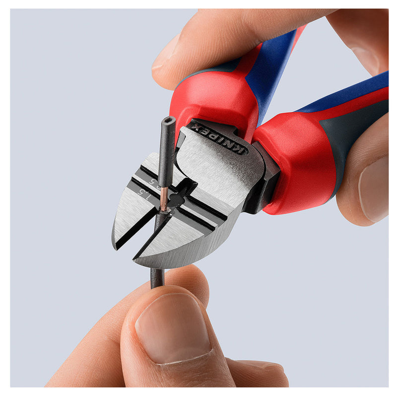 Kìm cắt có lỗ tuốt dây KNIPEX 14 22 160 chiều dài 160mm, mạ đen nhám