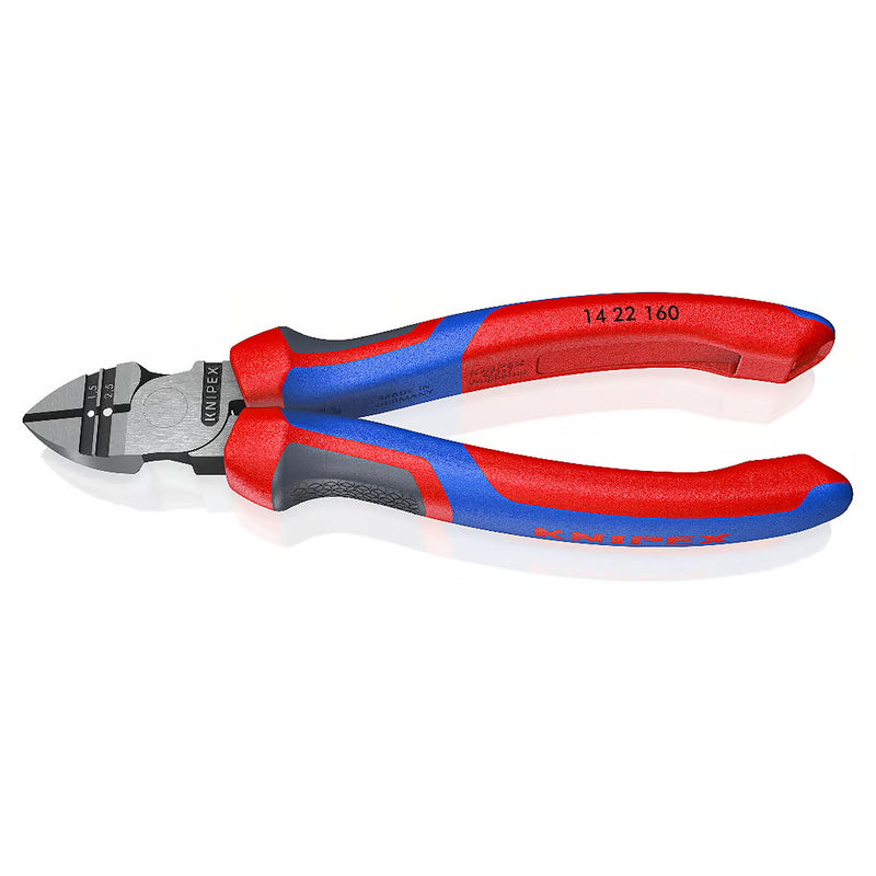 Kìm cắt có lỗ tuốt dây KNIPEX 14 22 160 chiều dài 160mm, mạ đen nhám