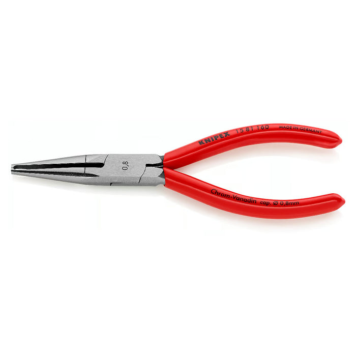 Kìm tuốt dây mũi nhọn chuyên dụng cho các loại dây mỏng KNIPEX khả năng tuốt từ Ø0.5 - Ø0.8mm tay cầm bọc nhựa kháng dầu mỡ