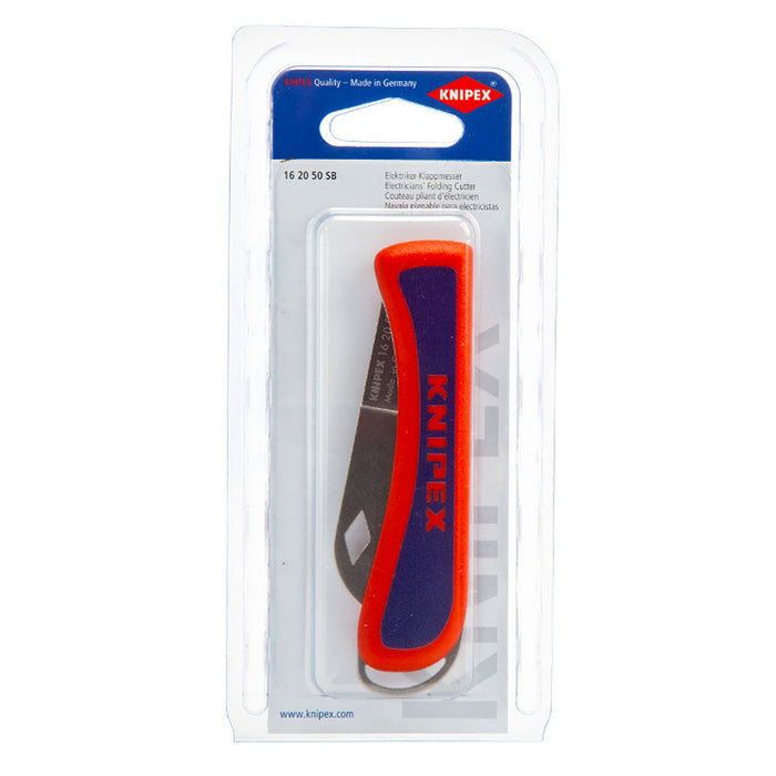 Dao gấp đa năng KNIPEX 16 20 50 SB chiều dài lưỡi 80mm, chất liệu thép không gỉ