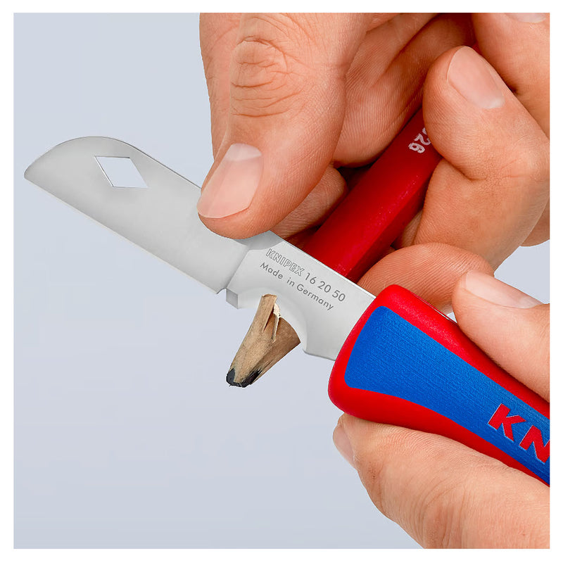 Dao gấp đa năng KNIPEX 16 20 50 SB chiều dài lưỡi 80mm, chất liệu thép không gỉ