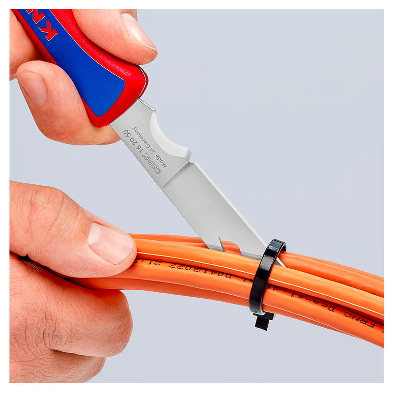 Dao gấp đa năng KNIPEX 16 20 50 SB chiều dài lưỡi 80mm, chất liệu thép không gỉ