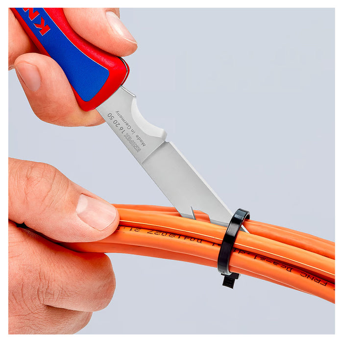 Dao gấp đa năng KNIPEX 16 20 50 SB chiều dài lưỡi 80mm, chất liệu thép không gỉ