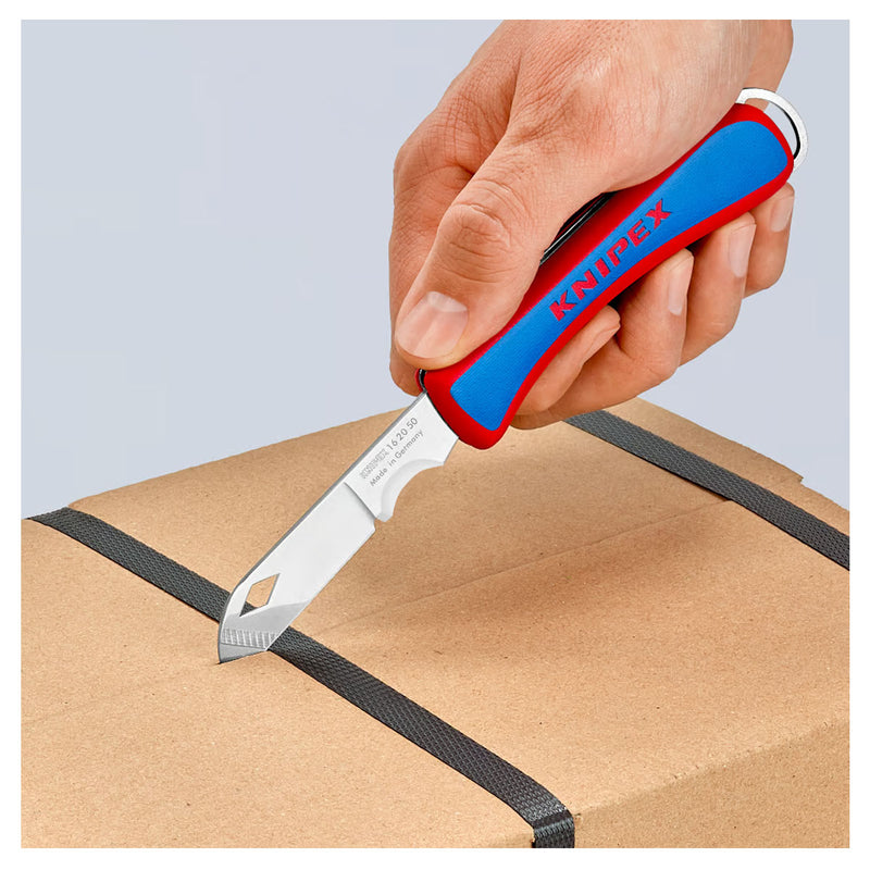 Dao gấp đa năng KNIPEX 16 20 50 SB chiều dài lưỡi 80mm, chất liệu thép không gỉ