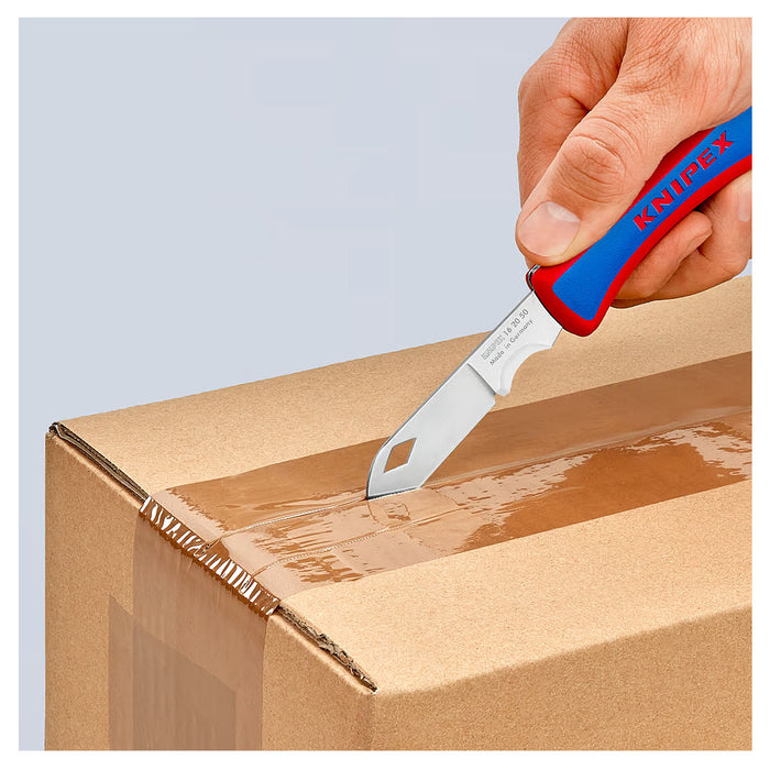 Dao gấp đa năng KNIPEX 16 20 50 SB chiều dài lưỡi 80mm, chất liệu thép không gỉ