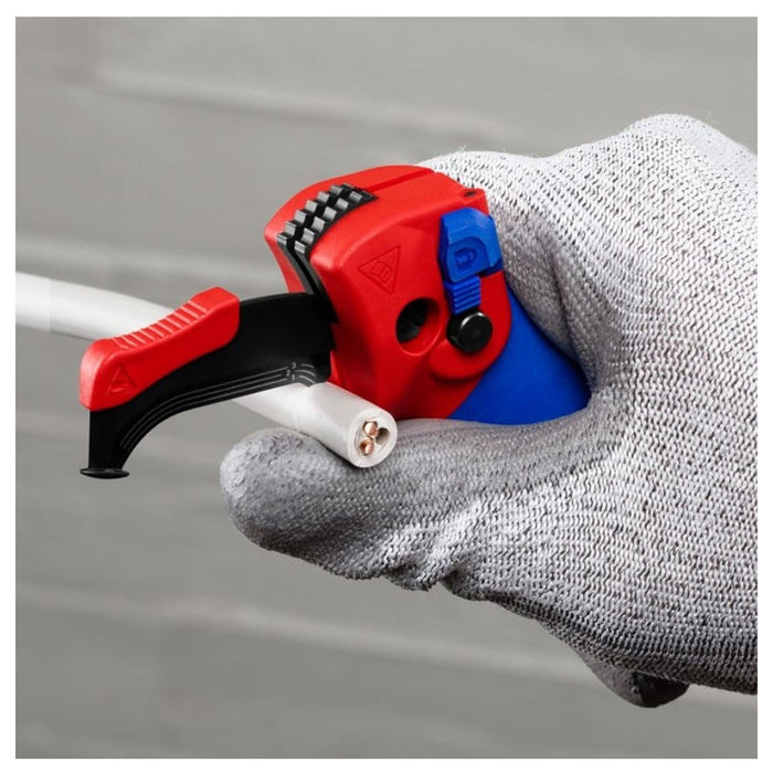 Dao rọc cáp, có trượt dẫn hướng KNIPEX 16 50 145 SB chiều dài 146mm