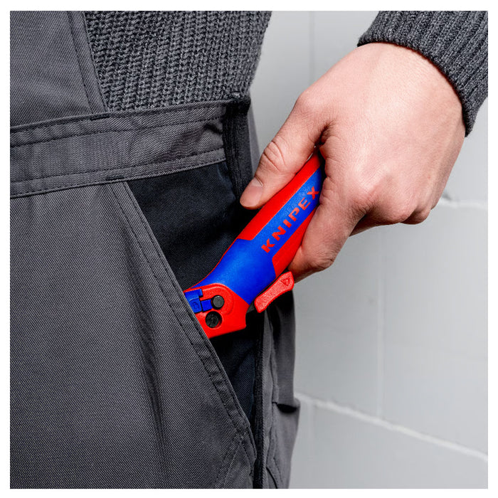 Dao rọc cáp, có trượt dẫn hướng KNIPEX 16 50 145 SB chiều dài 146mm